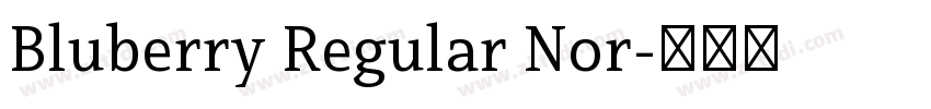 Bluberry Regular Nor字体转换